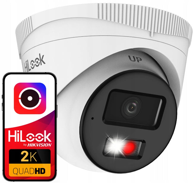 IP Monitoring Kit 4MPx Hikvision HiLook External PoE 4 IP Cameras 2K+ Packaging status original