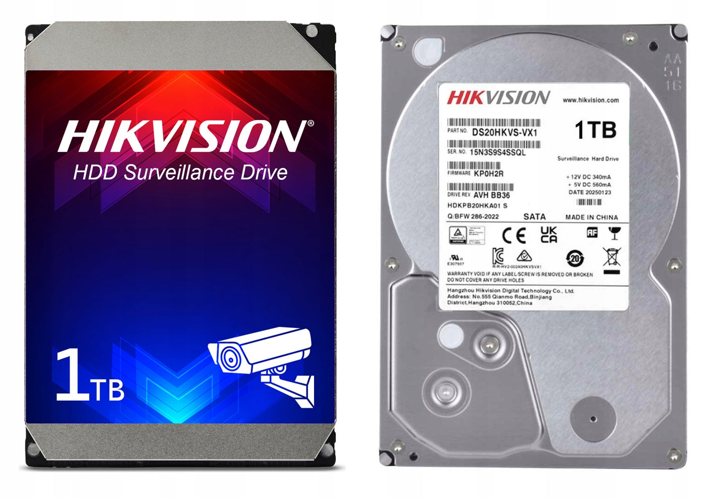 IP Monitoring Kit Hikvision HiLook 4MPx 4 Cameras 2K PoE Recorder Manufacturer code IPC-B140HA-LUC (x4) + NVR + HDD (DSDi Ready)