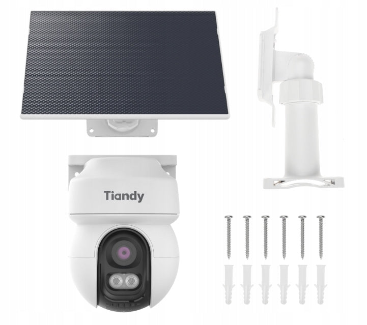 IP Rotating Camera Tiandy TC-H333K 9DA-4 solar panel 4K operation with app