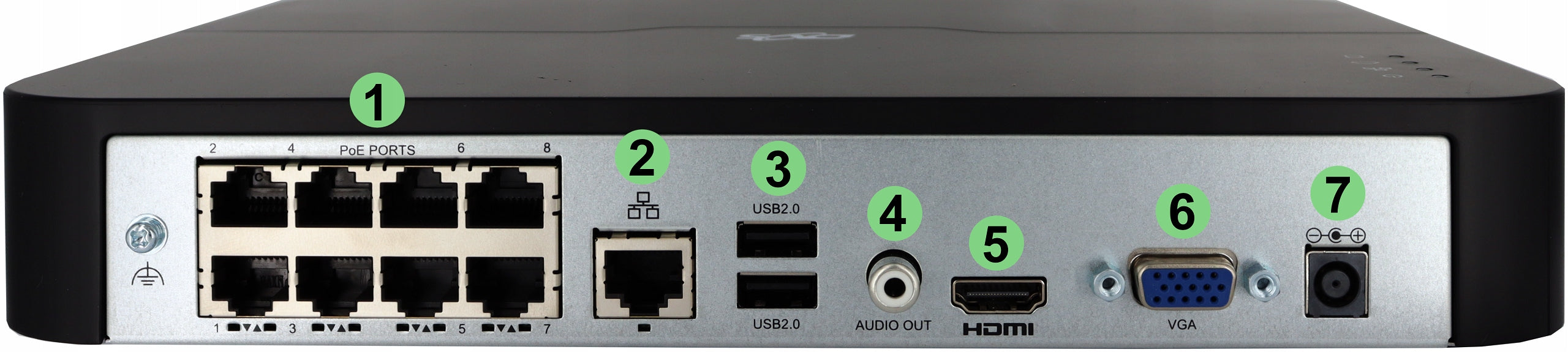 IP SWITCH POE MONITORING RECORDER 8 CHANNELS TO 8Mpx ONVIF DVS FOR CAMERAS Packaging status original