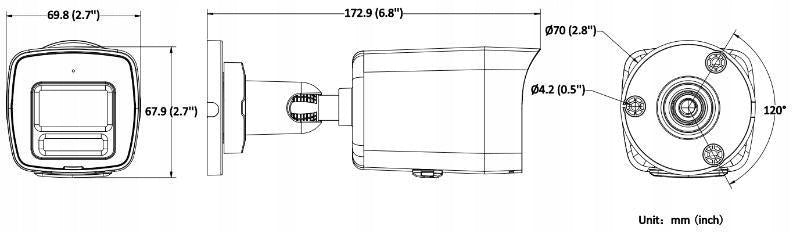 IP camera Hikvision DS-2CD1027G2H-LIU 2.8mm PL Packaging status original