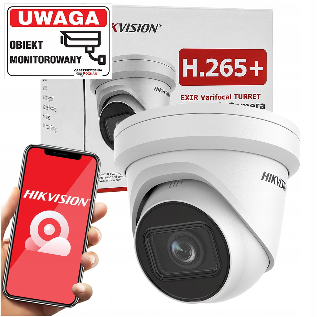 IP camera for unloading zone Motozoom Hikvision DS-2CD2H83G2-IZS 8Mpx PoE