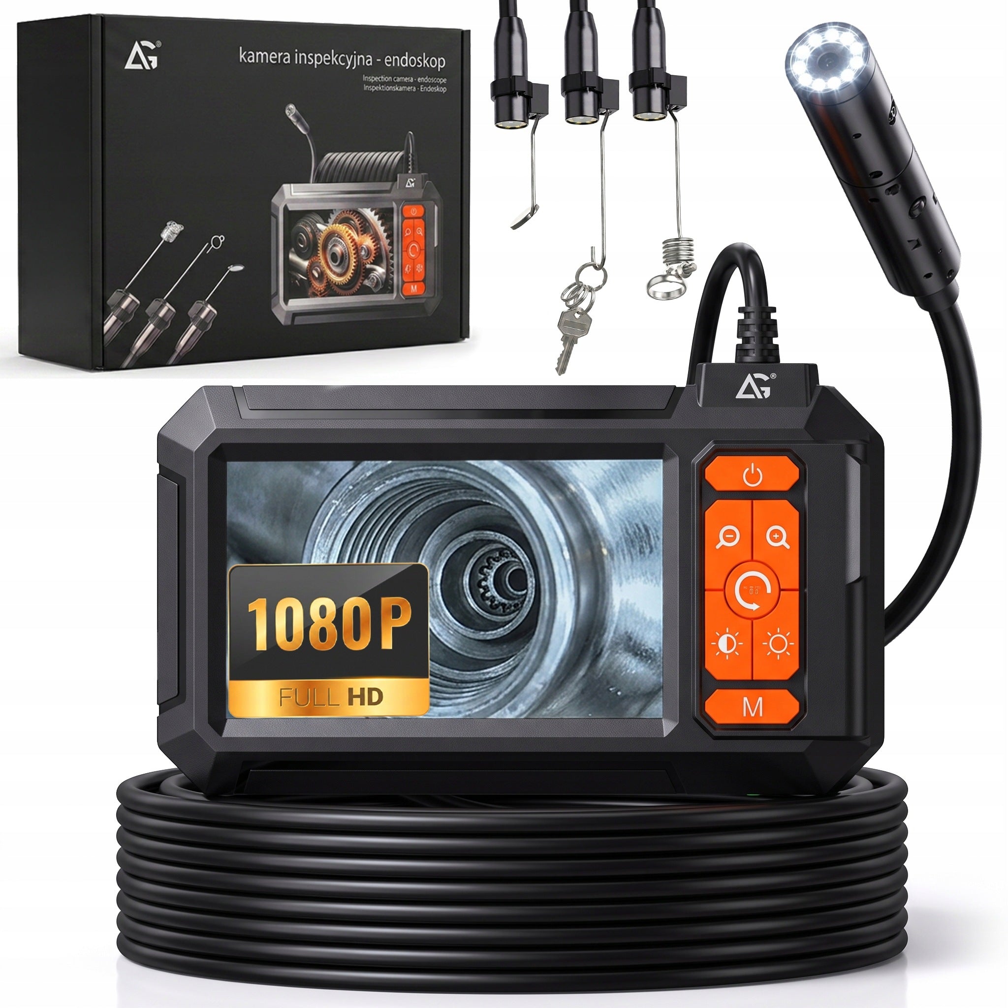 IP67 ENDOSCOPE INSPECTION CAMERA WITH LED LIGHT WATERPROOF ENDOSCOPE