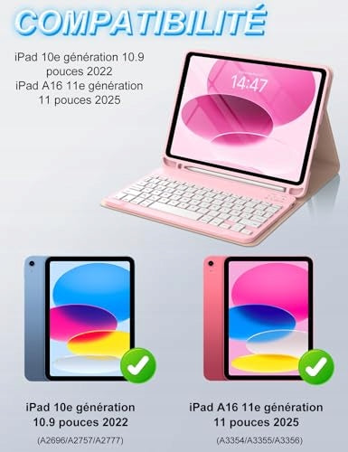 IPAD 11 A16 KEYBOARD BACKLIGHT 7 COLORS BLUETOOTH FOR HOME Manufacturer code Bez marki