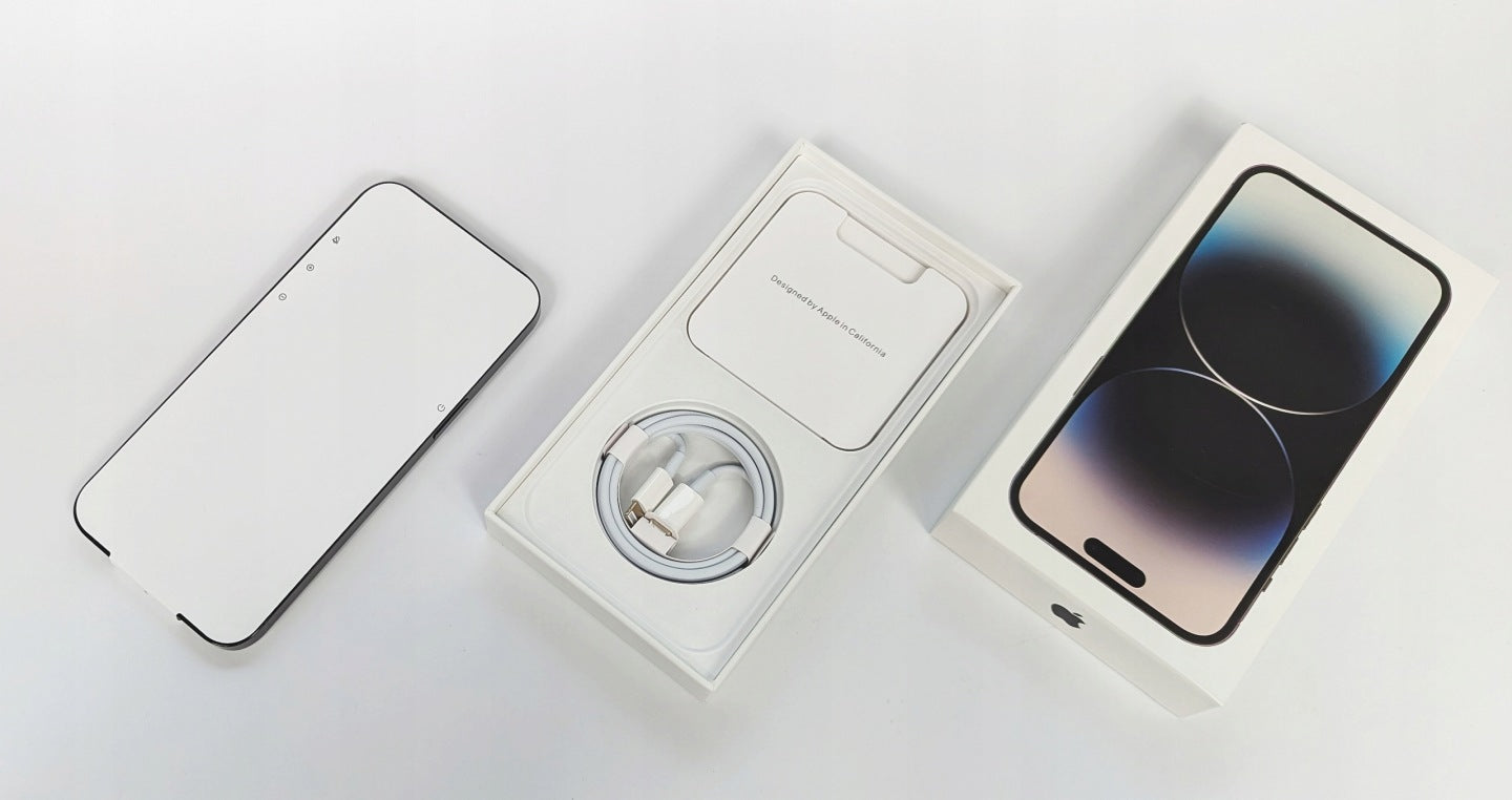 IPHONE 14 PRO 6GB 256GB Factory Foil, Full Set Charger included no