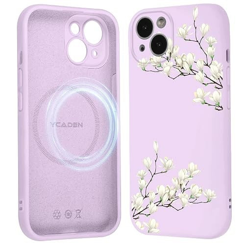IPHONE 15 6 1 MAGNETIC FLOWER MAGSAFE CASE FOR GIRLS silicone Brand no brand