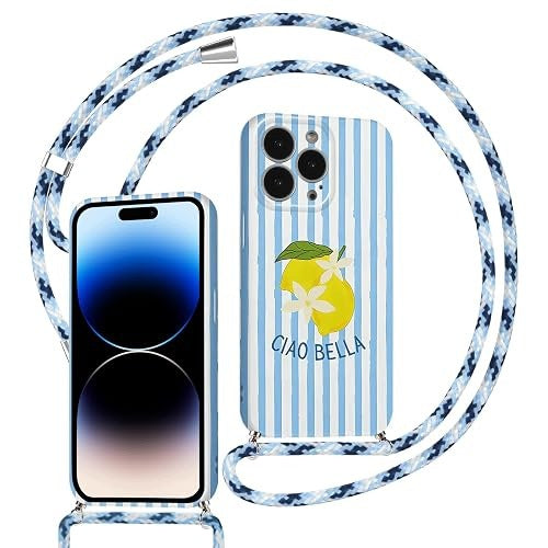IPHONE 17 CASE WITH LANYARD STRAPS LEMON FOR GIRL GIFT silicone Manufacturer code Bez marki