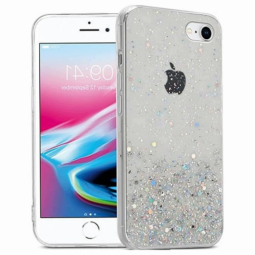 IPHONE 7 8 SE 2020 GLITTER CLEAR PROTECTIVE CASE FOR WOMEN