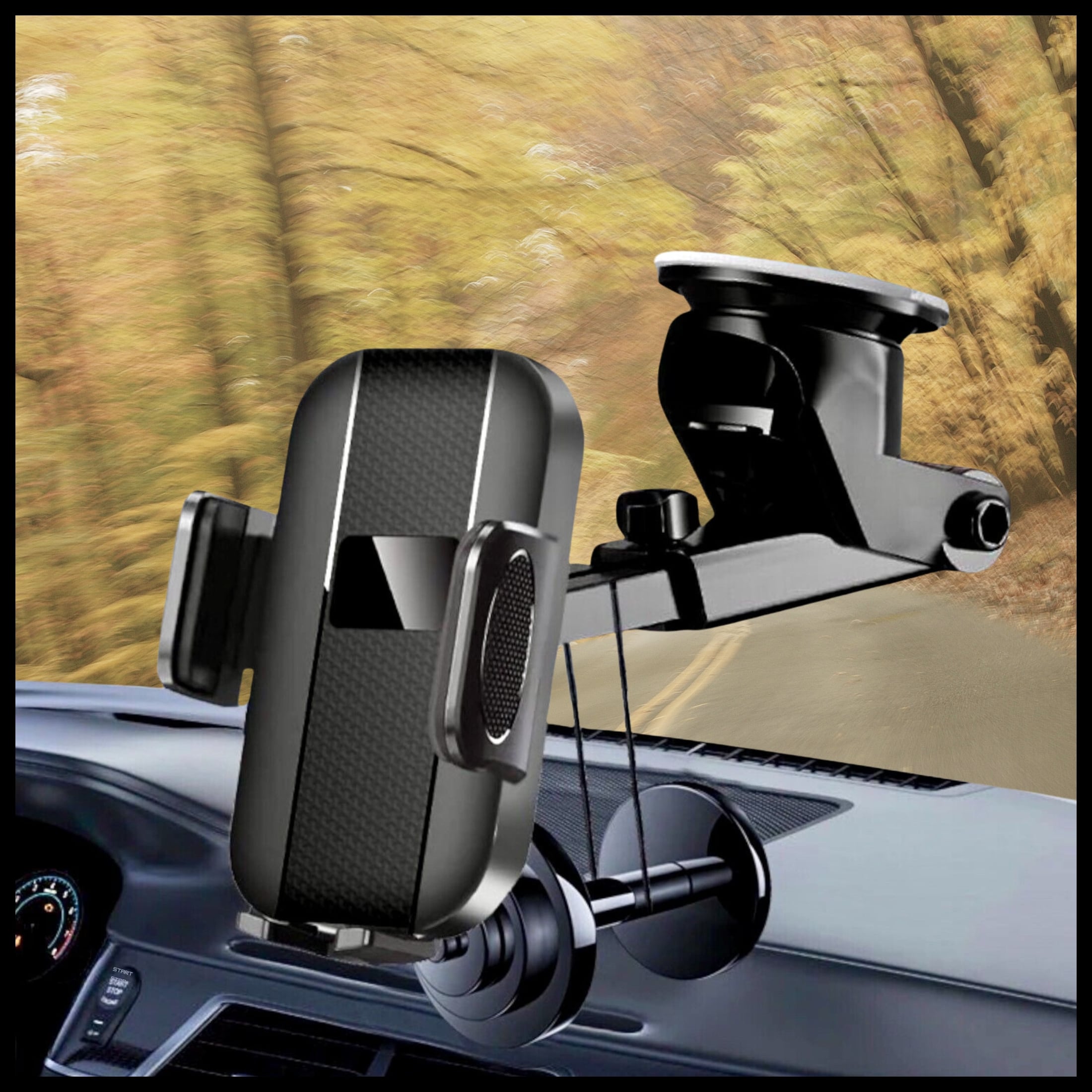 IPHONE SAMSUNG CAR WINDOW HOLDER ROTARY COCKPIT Manufacturer code UCHWYT NA TELEFON DO SAMOCHODU ŁATWY MONTAŻ