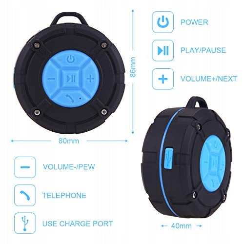 IPX BTS3000 waterproof sports Bluetooth speaker Color black