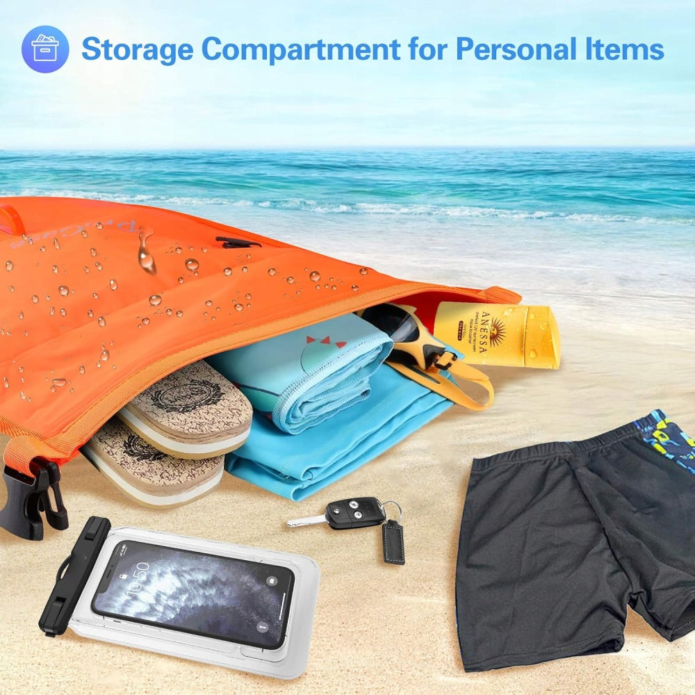 IPX6 Safety buoy inflatable for swimming 28L with shoulder straps Kind buoy