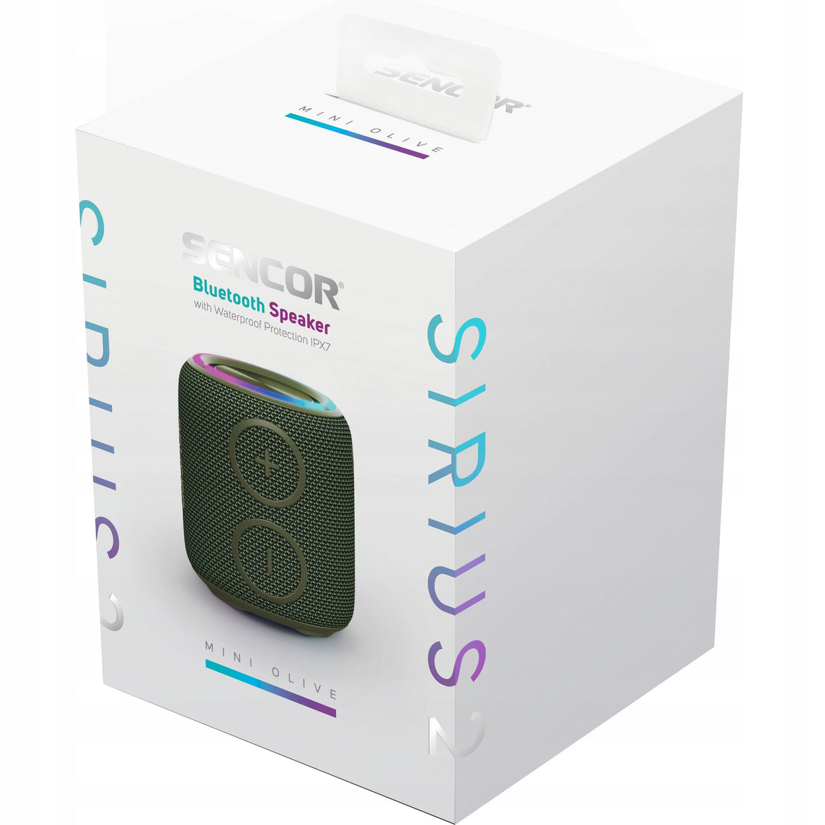 IPX7 Sencor SIRIUS 2 MINI OLIVE 2500 mAh Bluetooth Speaker Packaging status original