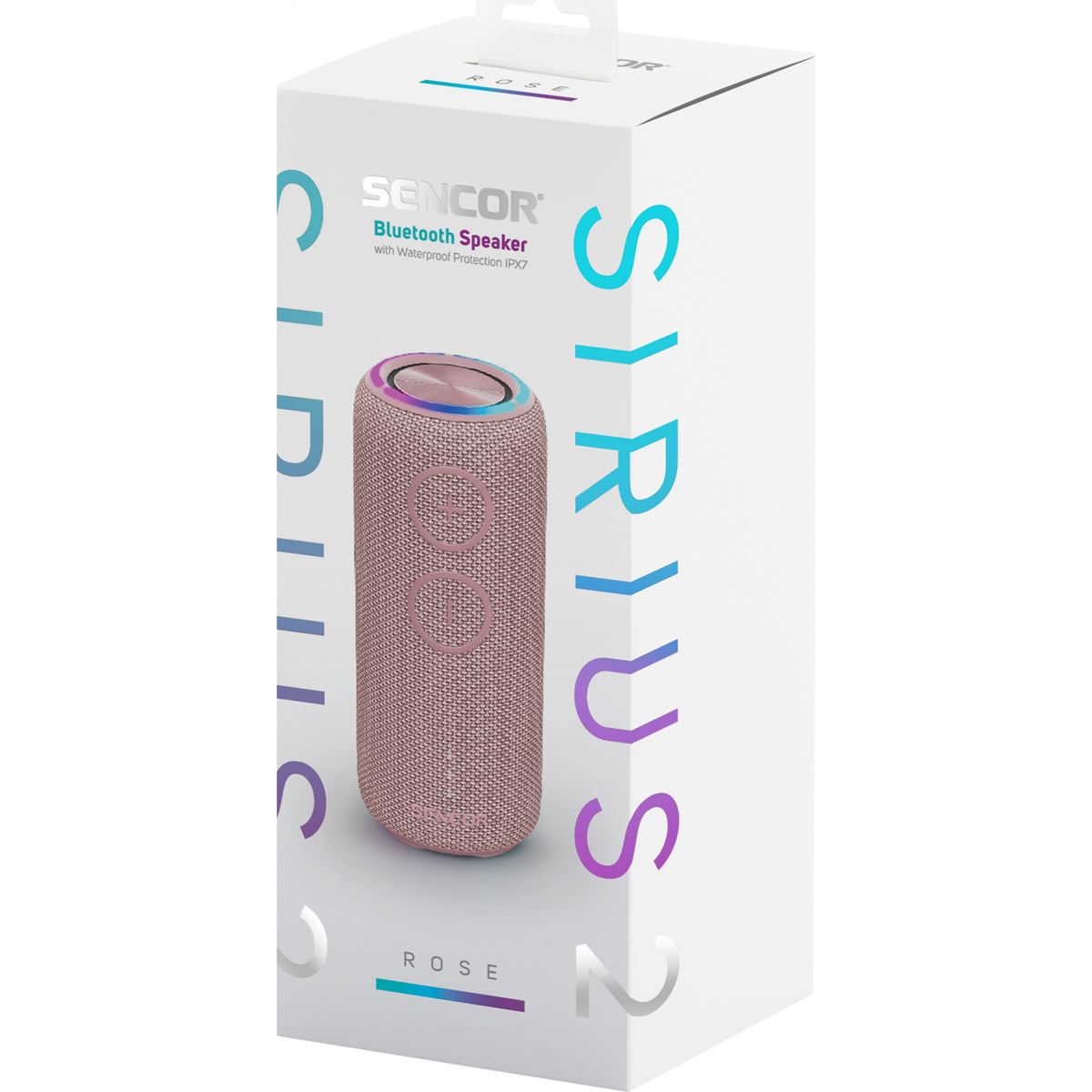 IPX7 WATERPROOF Bluetooth Speaker Sencor SIRIUS 2 ROSE 3600 mAh 20W Packaging status original