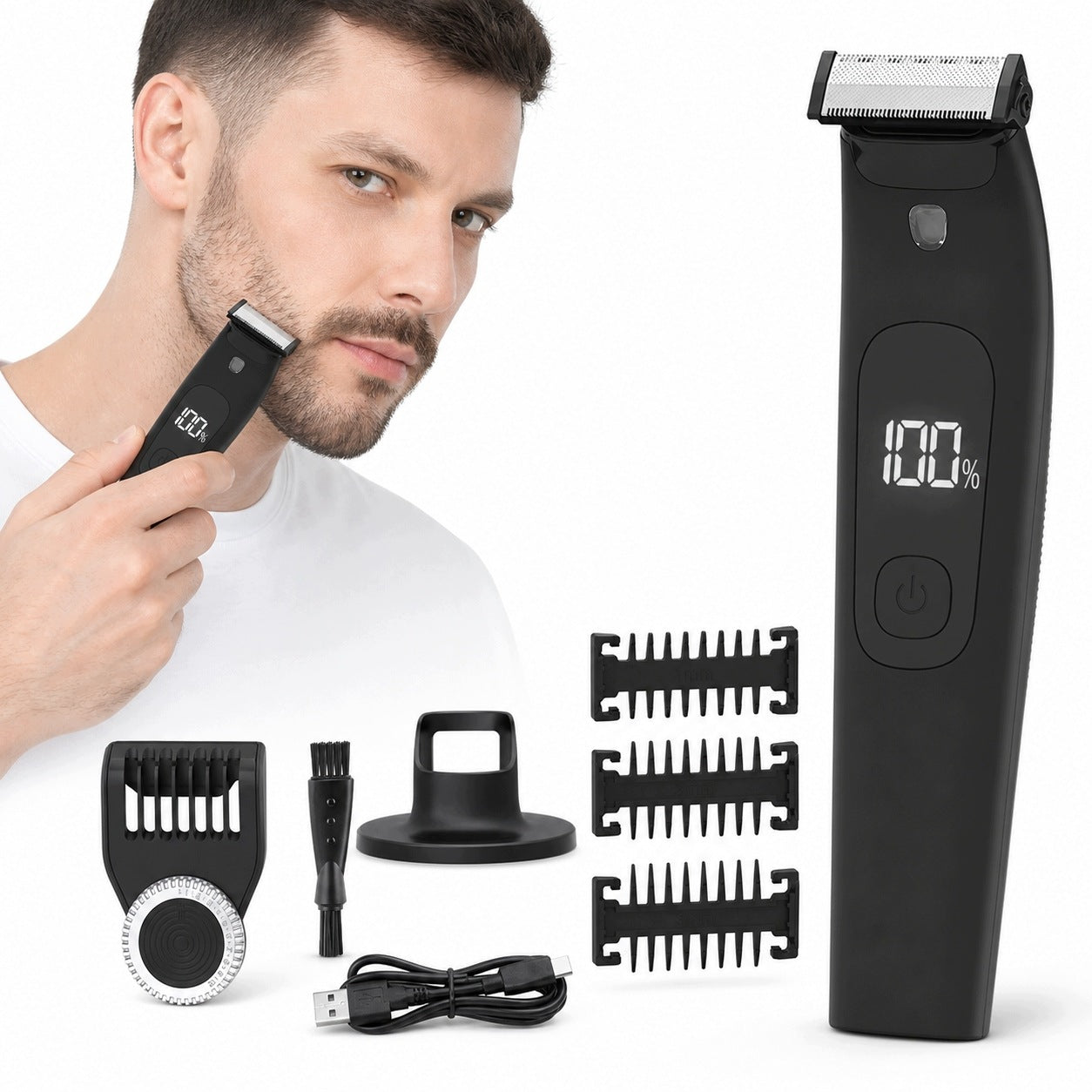 IPX7 WATERPROOF SHAVER FOR BODY AND INTIMATE AREAS