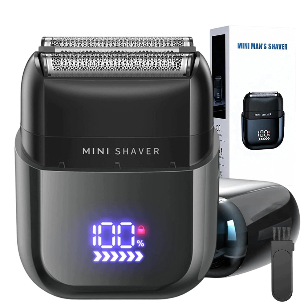 IPX7 Waterproof Shaver With LED For Men 900mAh Travel Black Brand Bedee