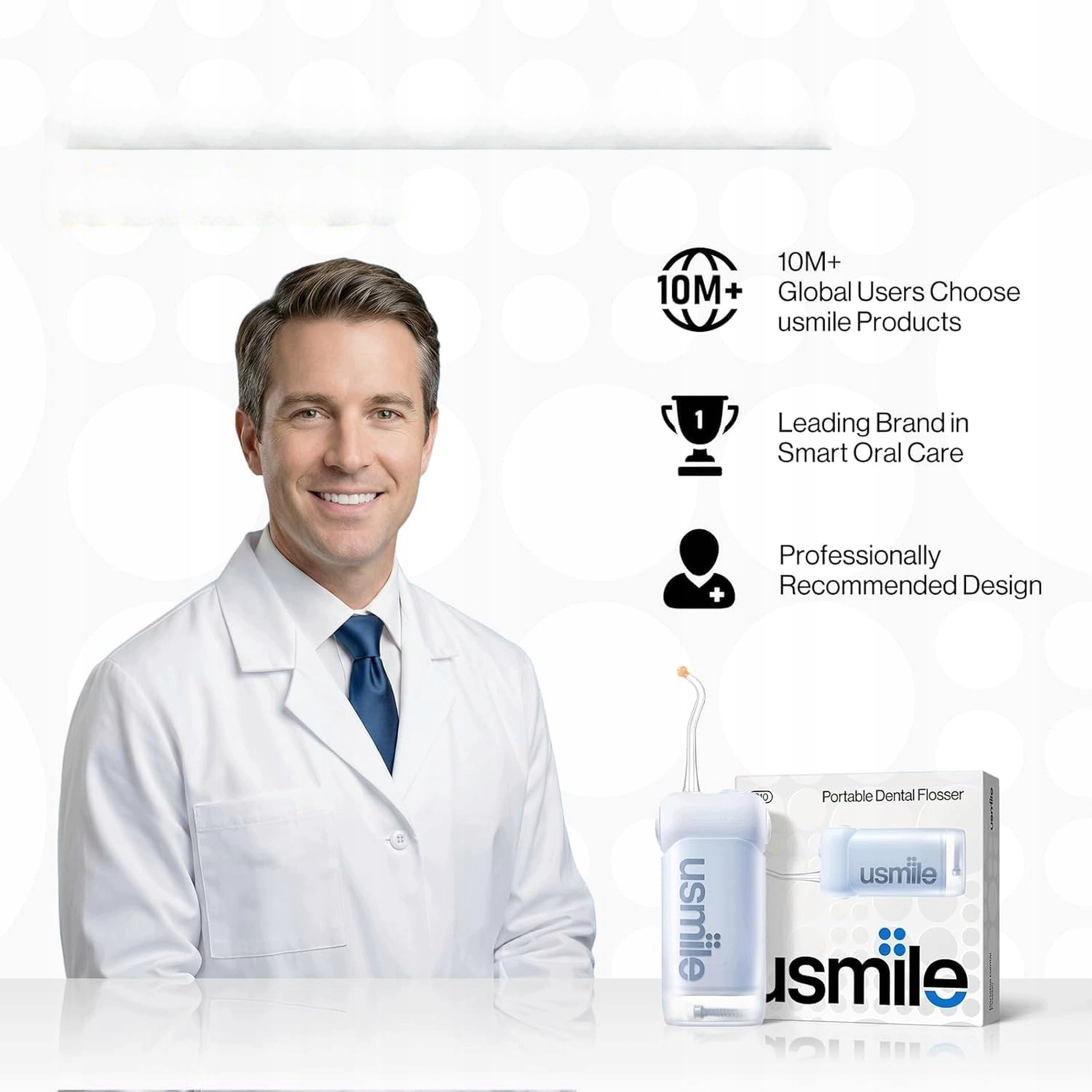IPX7 Wireless Travel Tooth Irrigator for Cameras 95 Days 180ml Model C10 Plus Oral Irrigator Blue