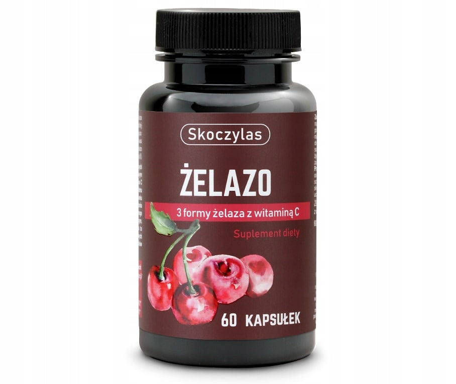 IRON 3 forms, cherry, vitamin C 60 capsules - Skoczylas Iron 3 compounds Manufacturer code Skoczylas