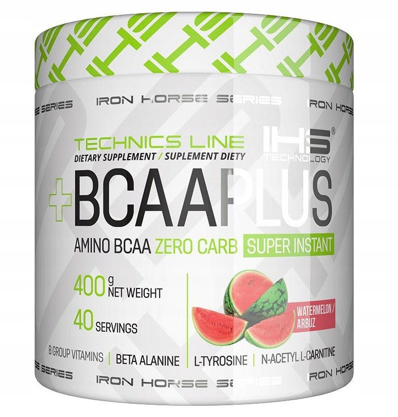 IRON HORSE BCAA PLUS 400g AMINO ACIDS Taste Watermelon