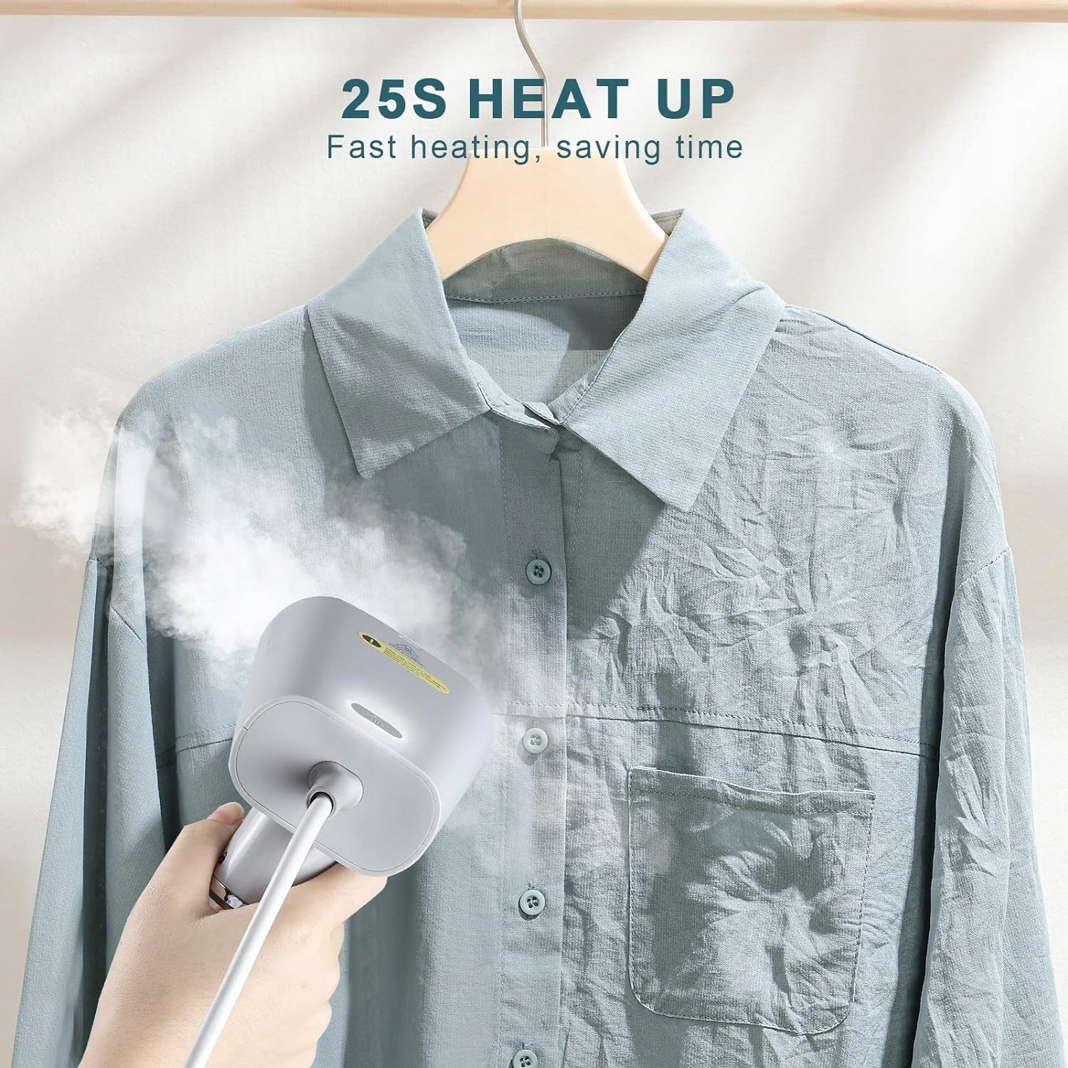 IRON STEAMER FOR CLOTHES T03A 1000 IN VERTICAL MUAKET Type handheld