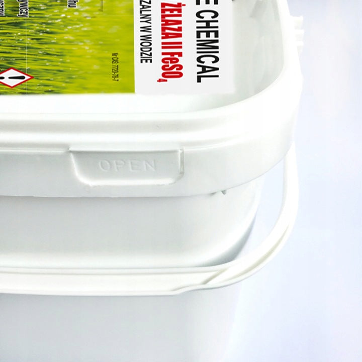 IRON SULFATE 5kg UNCLUSTERED LOOSE CLEAN WITHOUT ADDITIVES BUCKET WITH SEAL Packaging status original