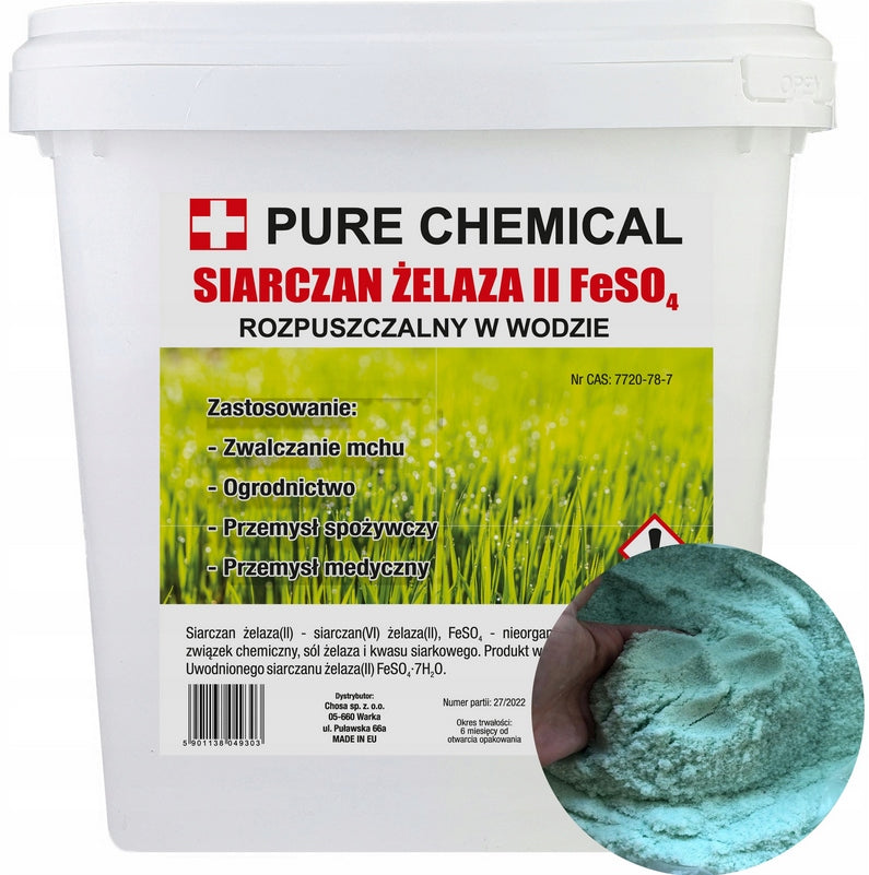 IRON SULFATE FOR LAWN MOSS 5KG HEPTAHYDRATE LOOSE CLEAN BUCKET