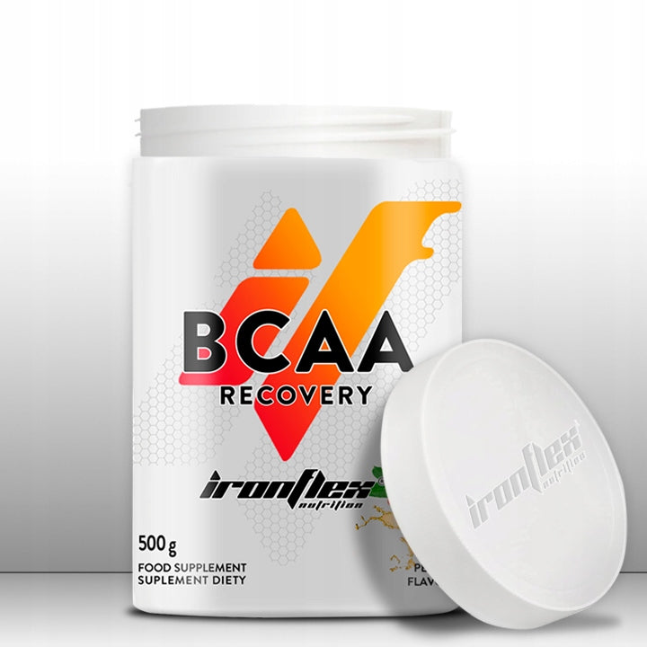 IRONFLEX BCAA + GLUTAMINE 500 g AMINO ACIDS 2:1:1 AMINO MUSCLE REGENERATION Packaging status original