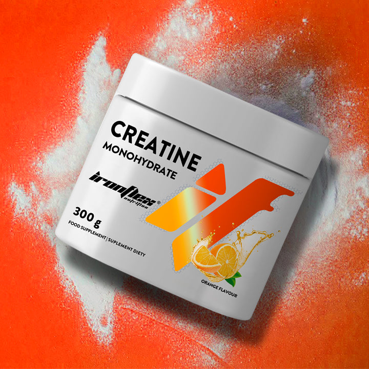 IRONFLEX CREATINE MONOHYDRATE 300 g CREATINE MONO CREATINE TAURINE B6 STRENGTH Expiration date at least six months from the date of purchase