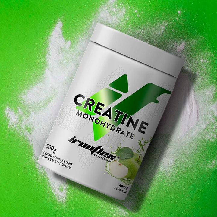 IRONFLEX CREATINE MONOHYDRATE 500g CREATINE MONOHYDRATE POWDER PUMP STRENGTH Expiration date at least six months from the date of purchase