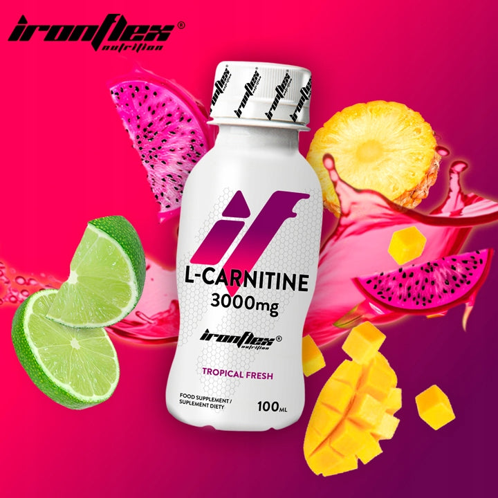 IRONFLEX L-CARNITINE 3000 mg SHOT 100 ml POWERFUL FAT BURNER CARNITINE Manufacturer code 5903140696988