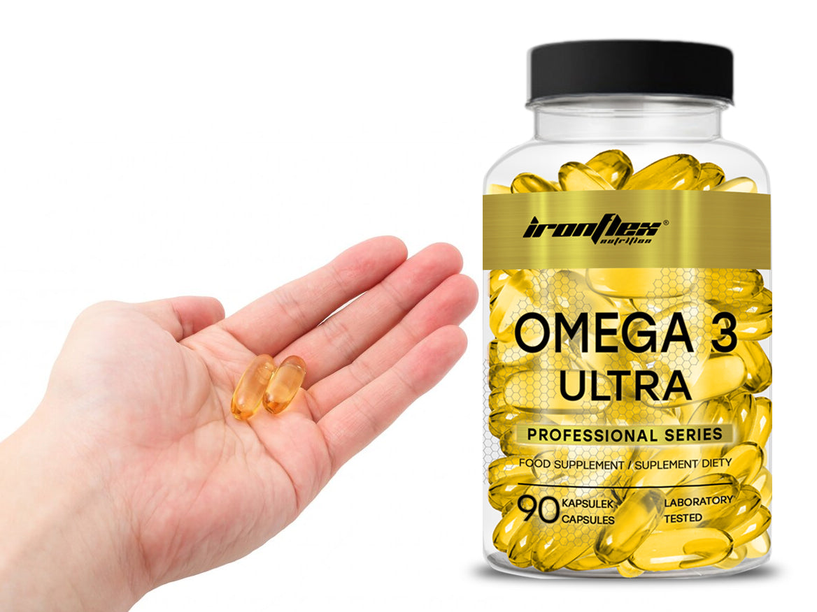 IRONFLEX OMEGA 3 ULTRA 330 EPA + 220 DHA 90caps FISH OIL FATTY ACIDS Packaging status original