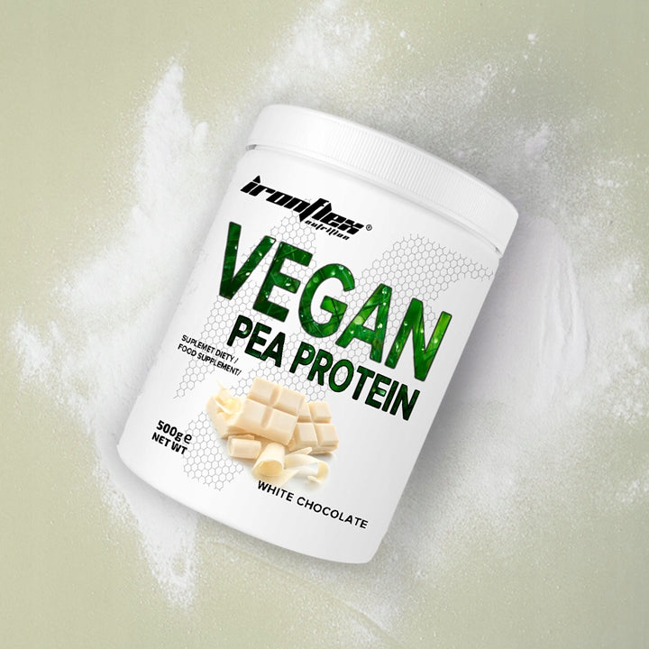 IRONFLEX PEA PROTEIN 500 g VEGAN PEA PROTEIN VEGAN VEGETABLE SUPPLEMENT Expiration date at least six months from the date of purchase