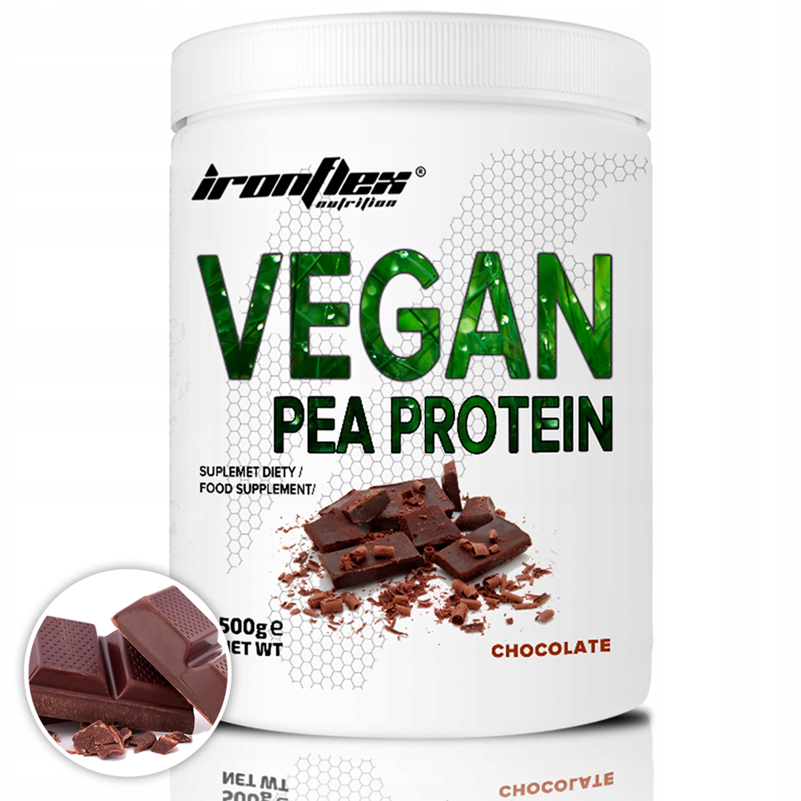 IRONFLEX PEA PROTEIN 500 g VEGAN PEA PROTEIN VEGAN VEGETABLE SUPPLEMENT