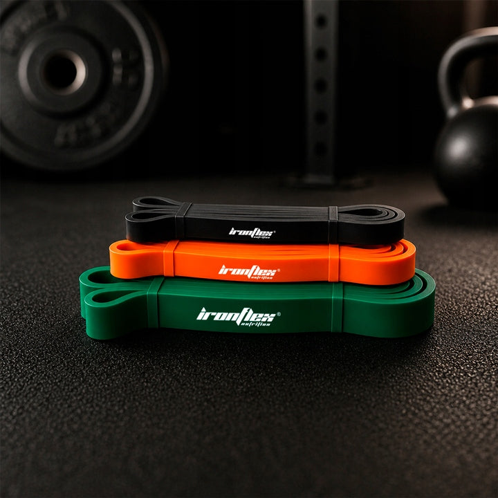 IRONFLEX SET OF 3 EXERCISE RUBBERS POWER BAND RESISTANCE BANDS TRAINING RUBBERS Manufacturer code 5903140696933