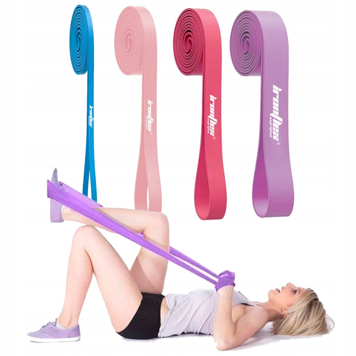 IRONFLEX SET OF 4 EXERCISE RUBBERS POWER BAND RESISTANCE BANDS TRAINING RUBBERS Manufacturer code 5903140697312
