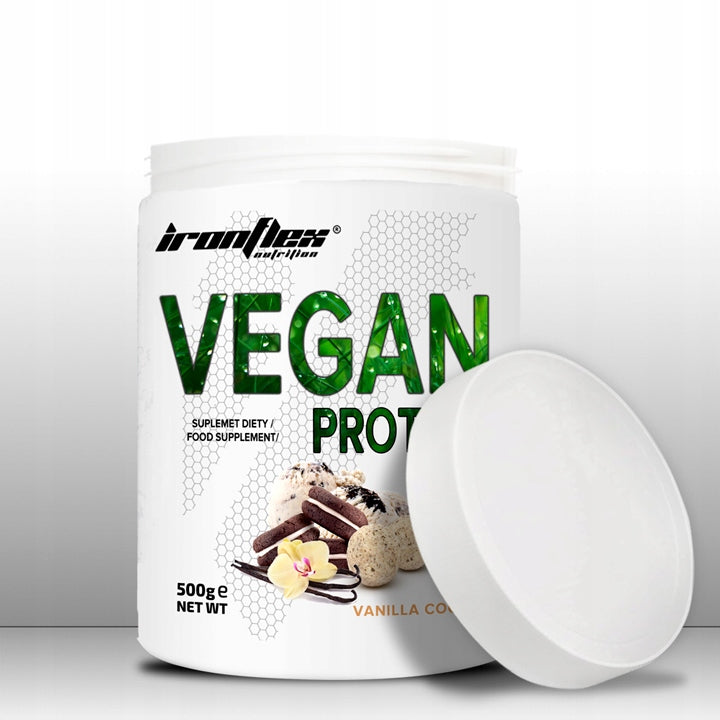 IRONFLEX VEGAN PROTEIN 500 g SOY PROTEIN PLANT SUPPLEMENT VEGAN ISOLATE Packaging status original