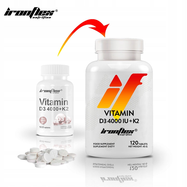 IRONFLEX VITAMIN D3 4000 IU + K2 MK7 120 tablets VITAMIN D3 Medical device no