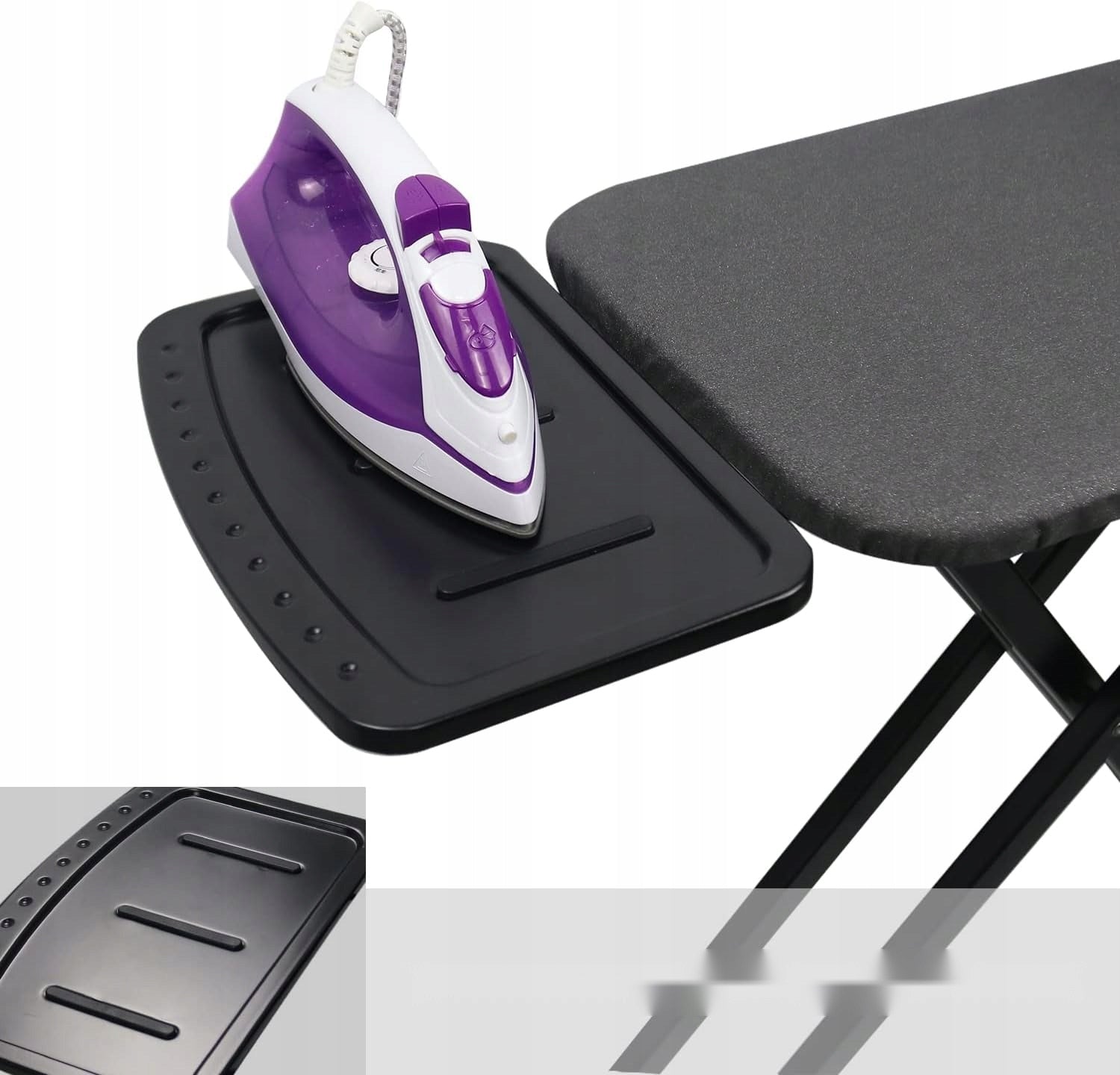 IRONING BOARD 34X109CM FOLDING ADJUSTABLE SUPPORT STABLE Total height 109 cm