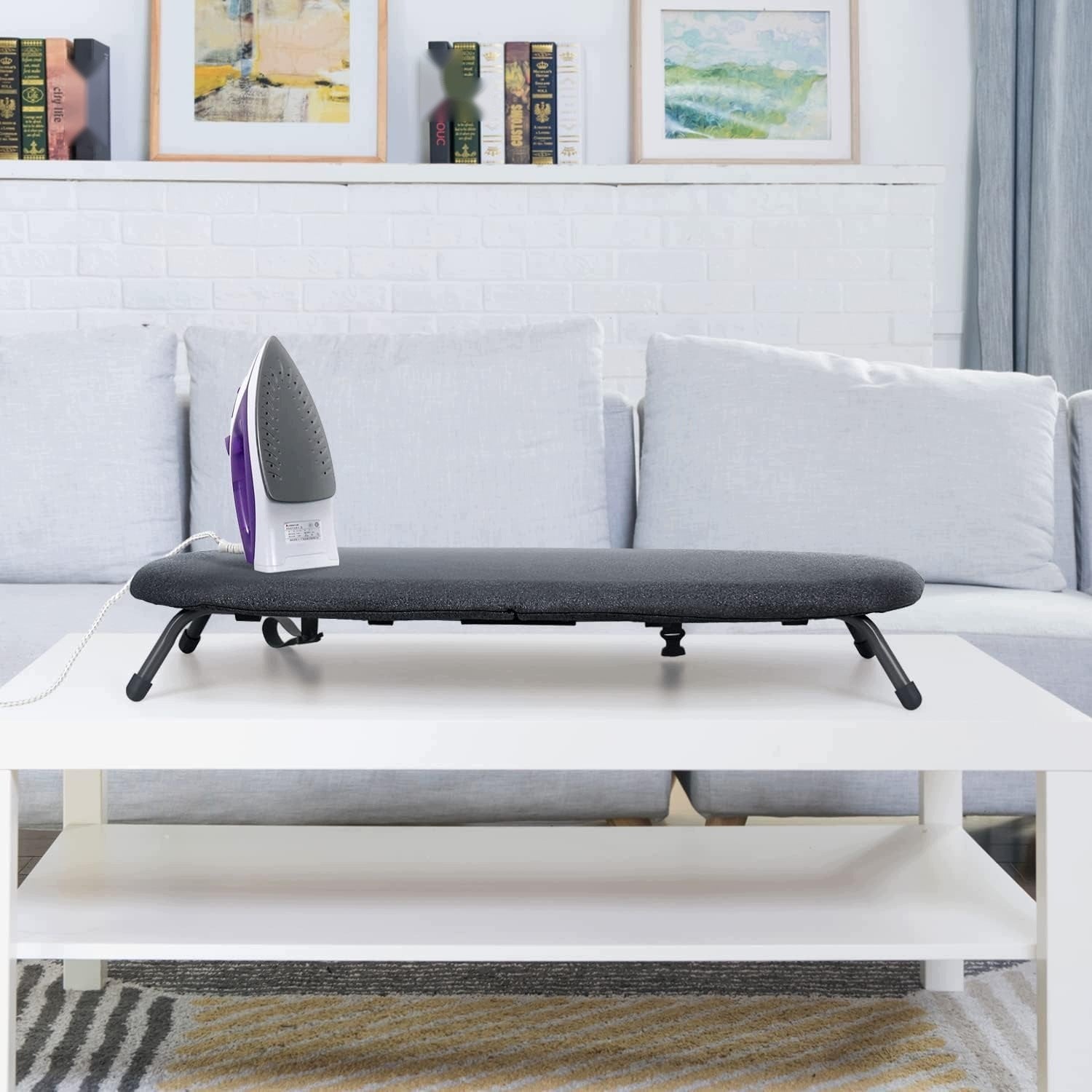 IRONING BOARD FOLDING 32X82CM BLACK COMPACT TABLE STABLE Kind Other