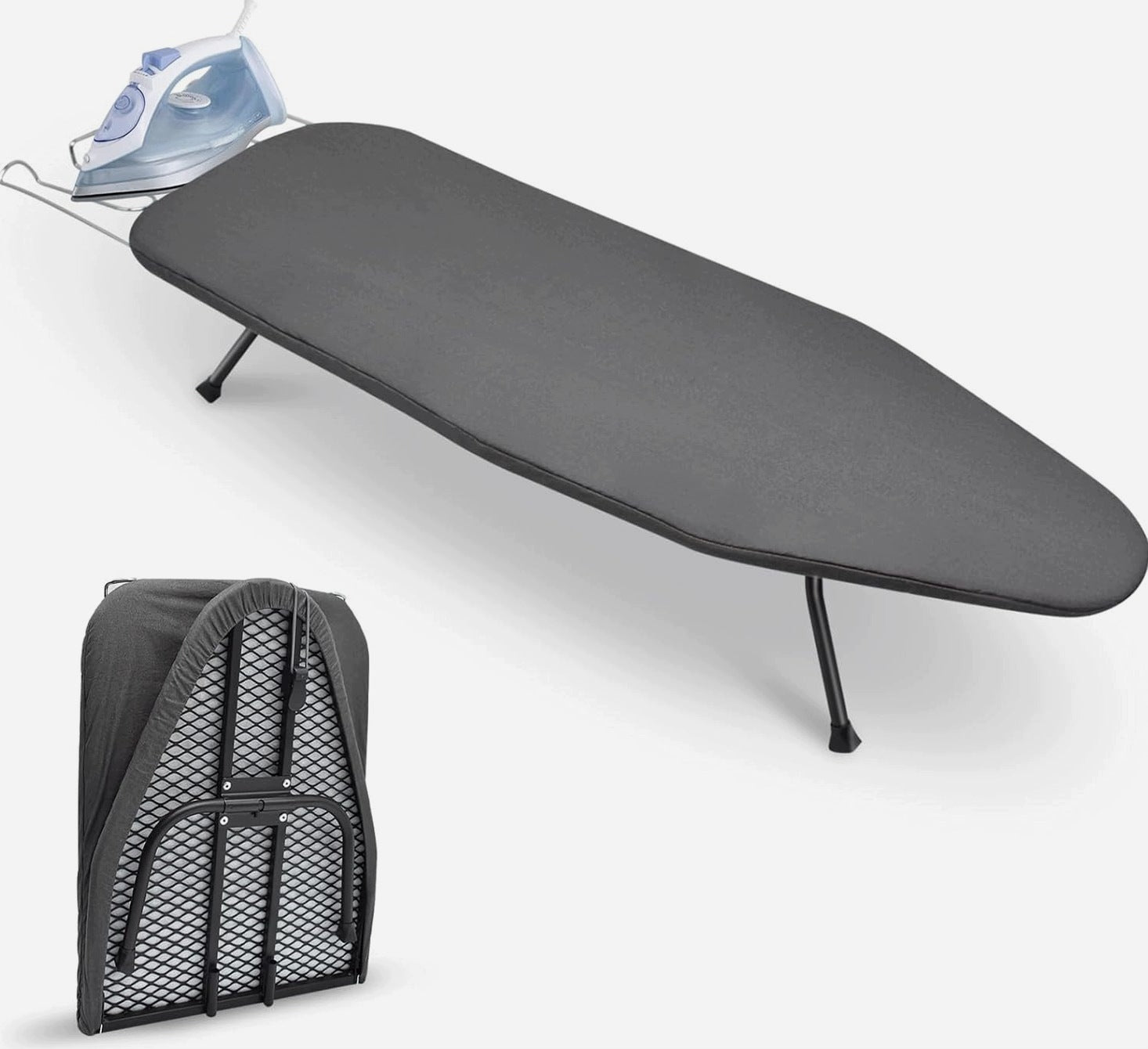 IRONING BOARD FOLDING 81X31X15CM METAL BREATHABLE WITH SHELF