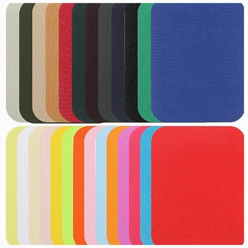 IRONING PATCHES 26 PIECES COLORFUL SELF-ADHESIVE FABRIC GIFT