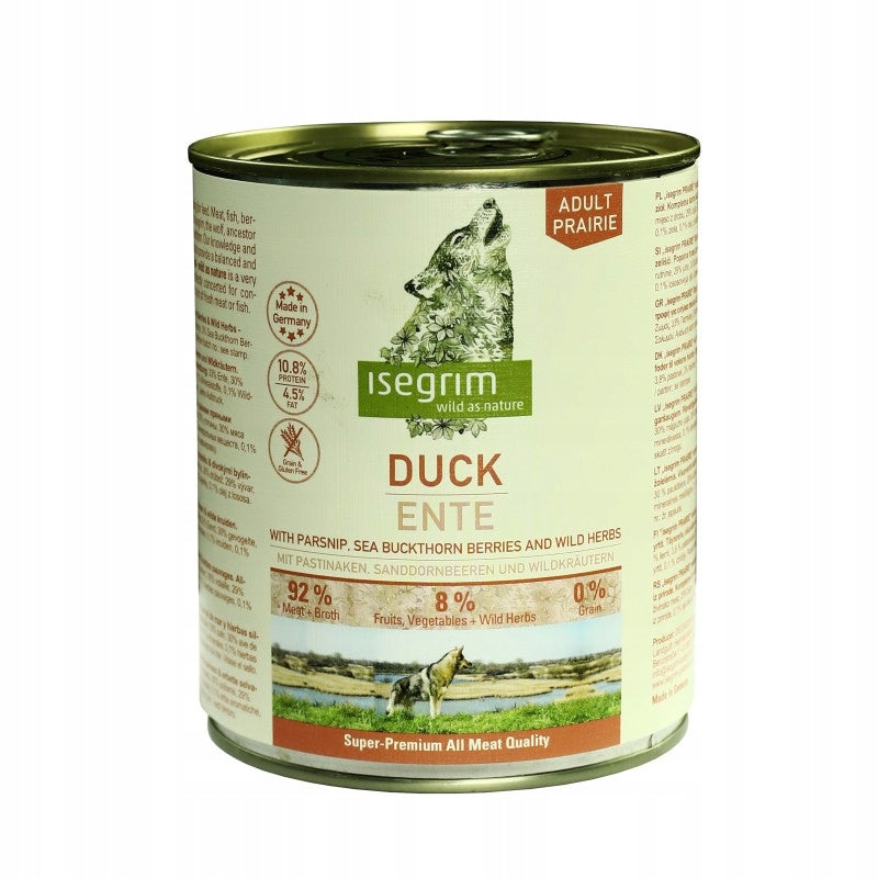 ISEGRIM - Pasternak Duck 800g - WET DOG FOOD