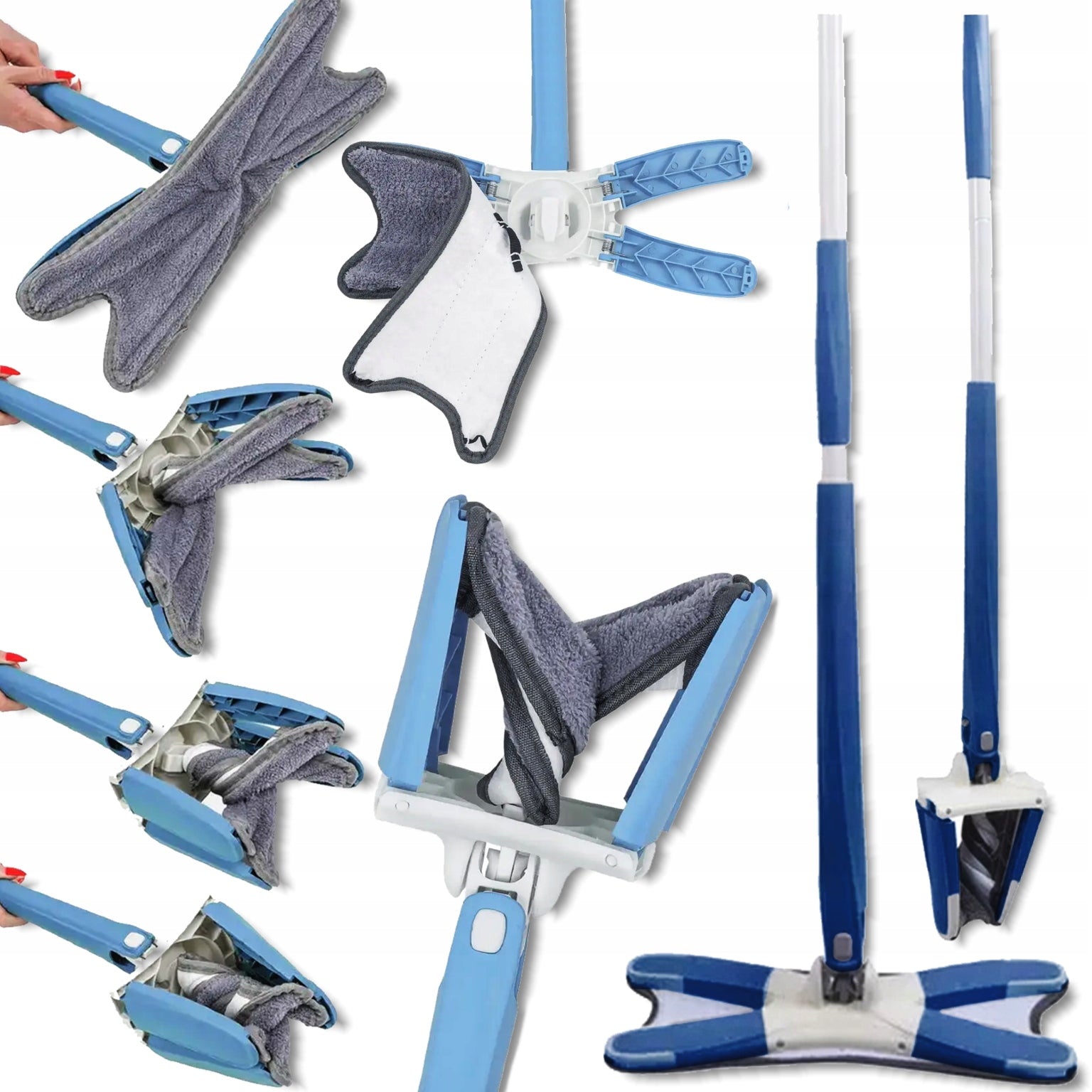 ISMA Type X SQUEEZED FLOOR Mop with SQUEEZER + 3 OVERLAYS