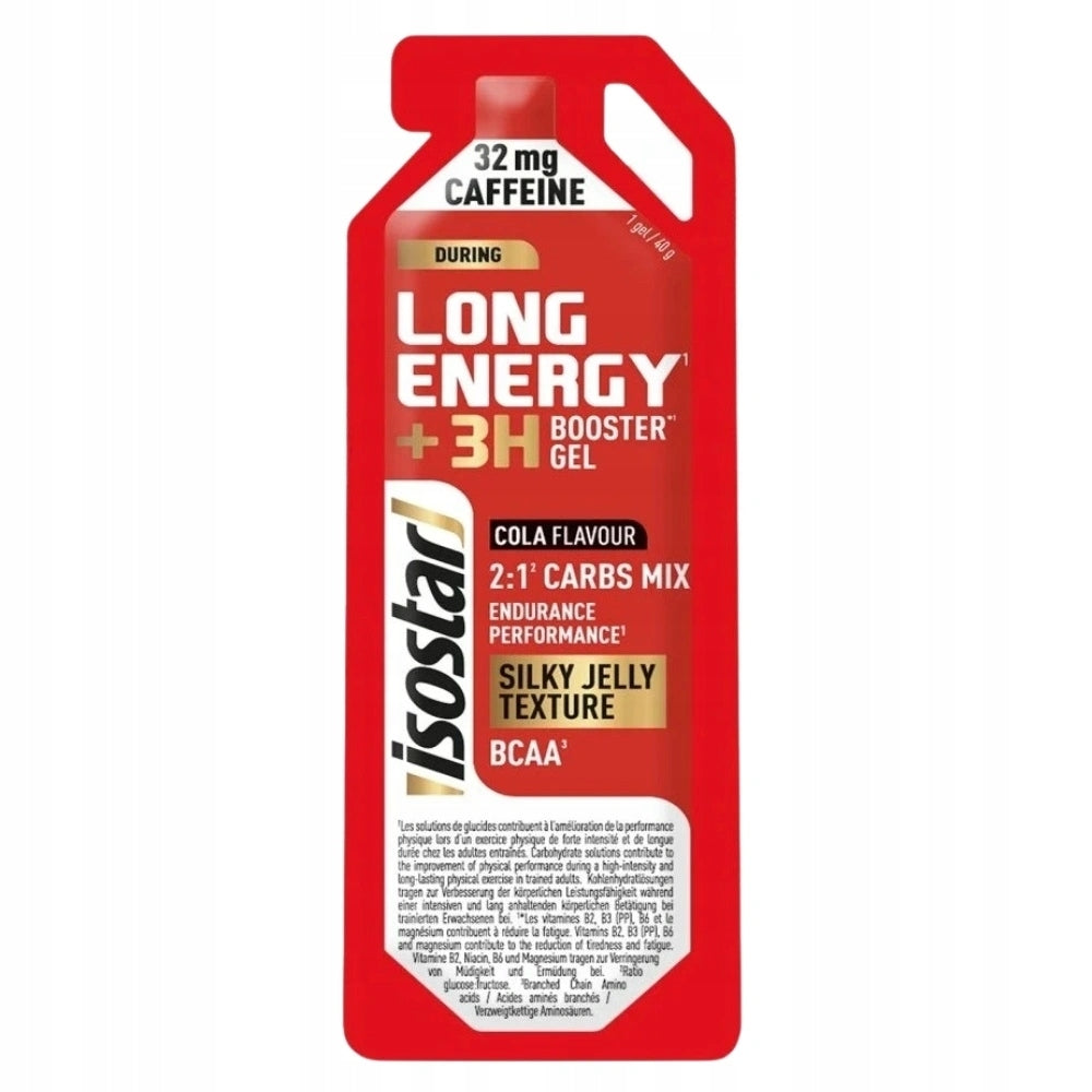 ISOSTAR LONG ENERGY GEL WITH CAFFEINE 40 g MALTODEXTRIN MINERALS CAFFEINE Expiration date at least six months from the date of purchase