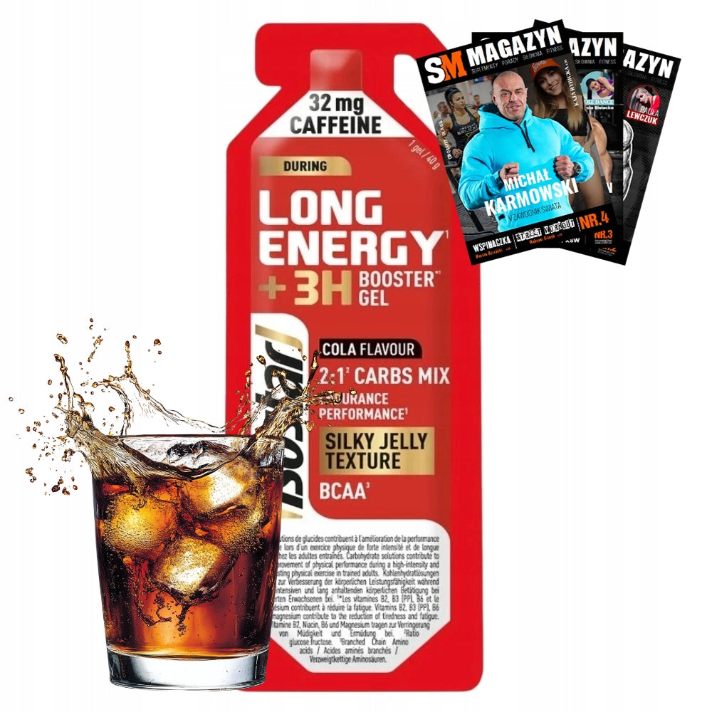 ISOSTAR LONG ENERGY GEL WITH CAFFEINE 40 g MALTODEXTRIN MINERALS CAFFEINE
