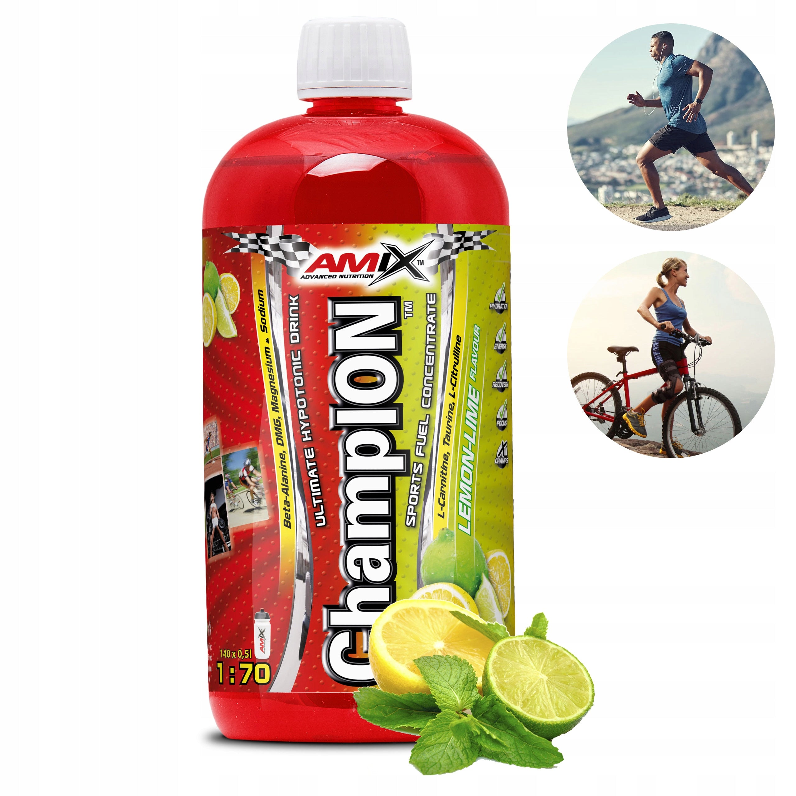 ISOTONIC ELECTROLYTES LIQUID hydration fitness endurance - Champion