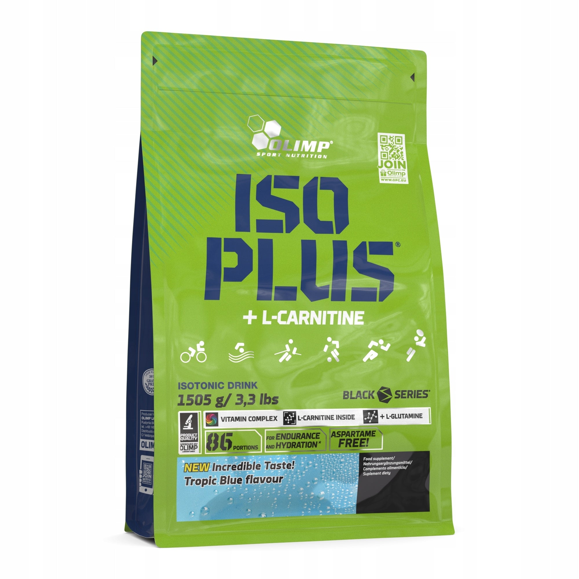 ISOTONIC POWDER OLIMP ISO PLUS SPORT EXERCISE TROPICAL FRUIT 1505G EAN (GTIN) 5901330037924