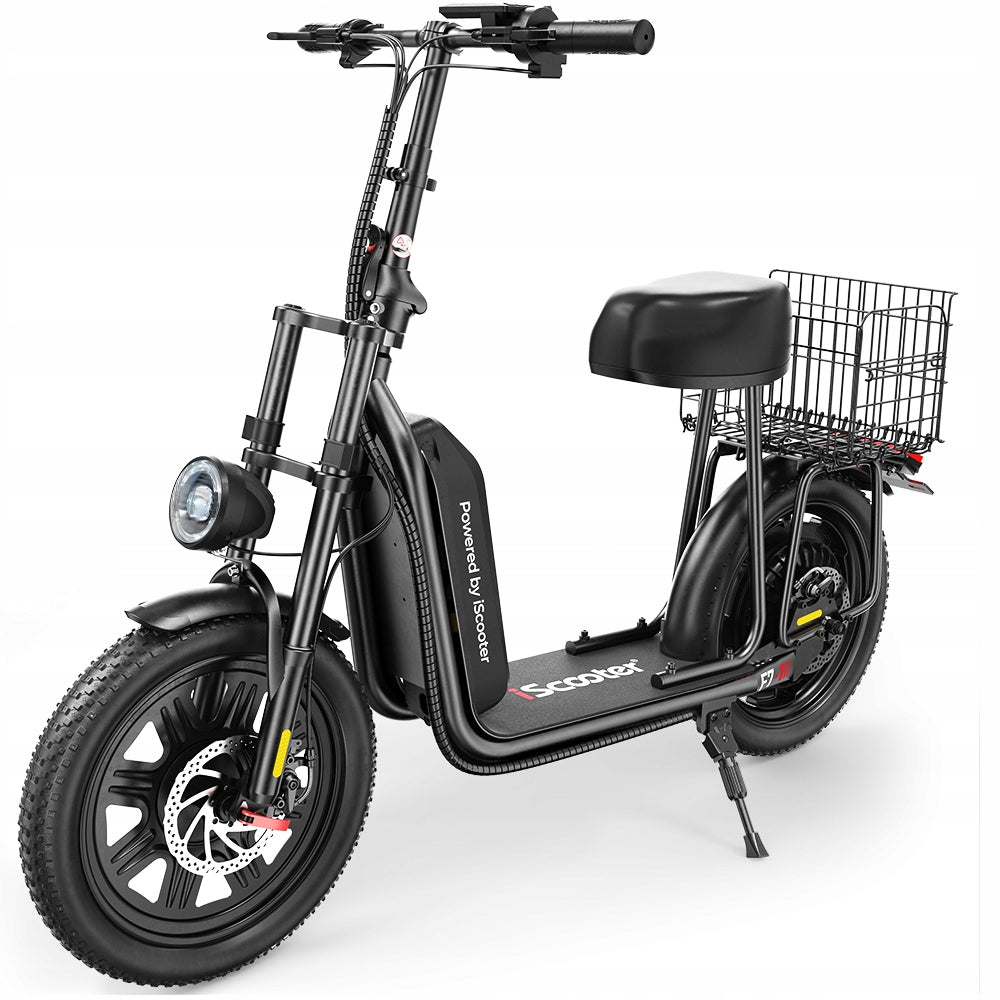 IScooter F7 Folding Electric Vehicle with Seat 1000W 48V10.4Ah 45km/h