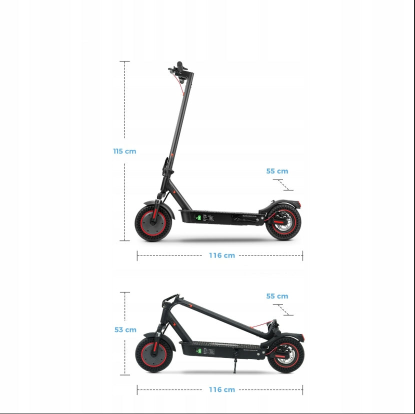IScooter i9max multifunctional electric scooter 500W 35 km 10" shopPL Weight 17.2 kg