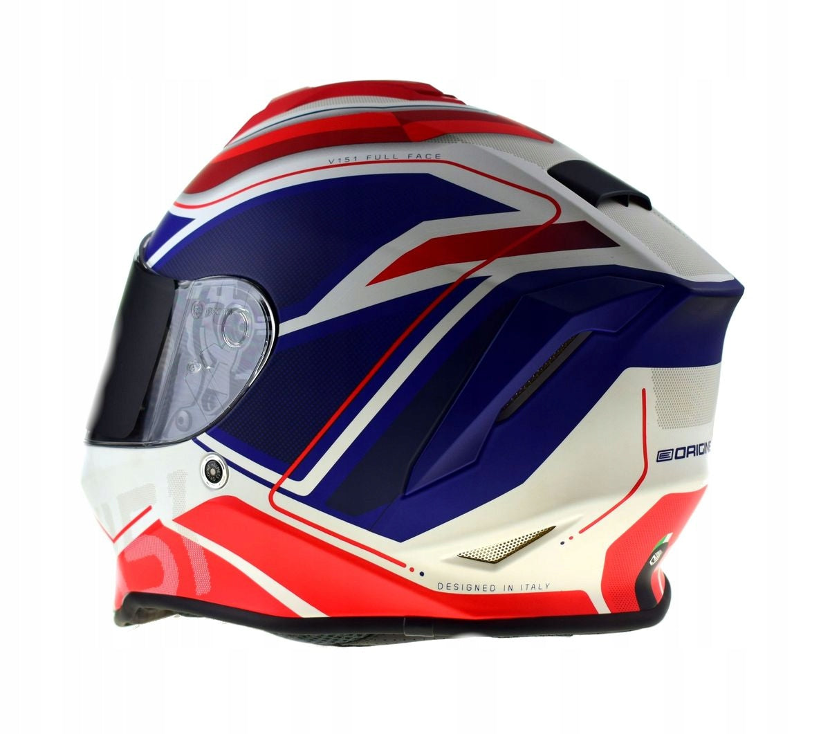 ITALIAN INTEGRAL HELMET ORIGINE DINAMO GALAXI BLUE AND WHITE RED L Manufacturer's catalog number KASORI843