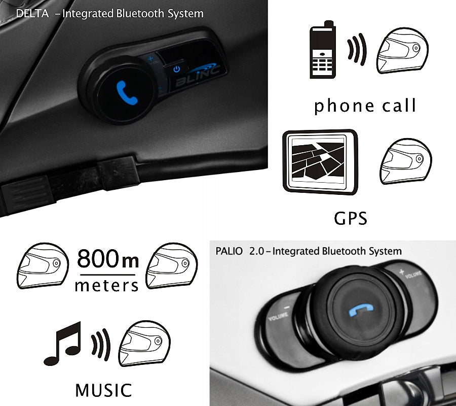 ITALIAN JAW HELMET WITH BLUETOOTH INTERCOM ORIGINE DELTA BLENDA SIZE M Manufacturer Origine